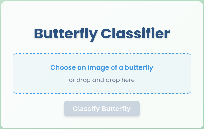 Butterfly Species Classifier Screenshot