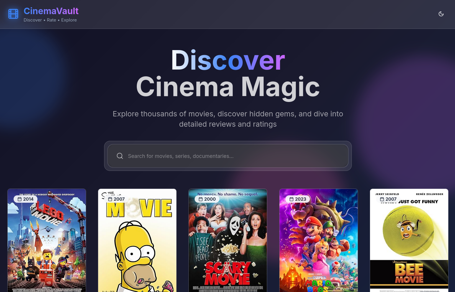 Cinema Search Screenshot